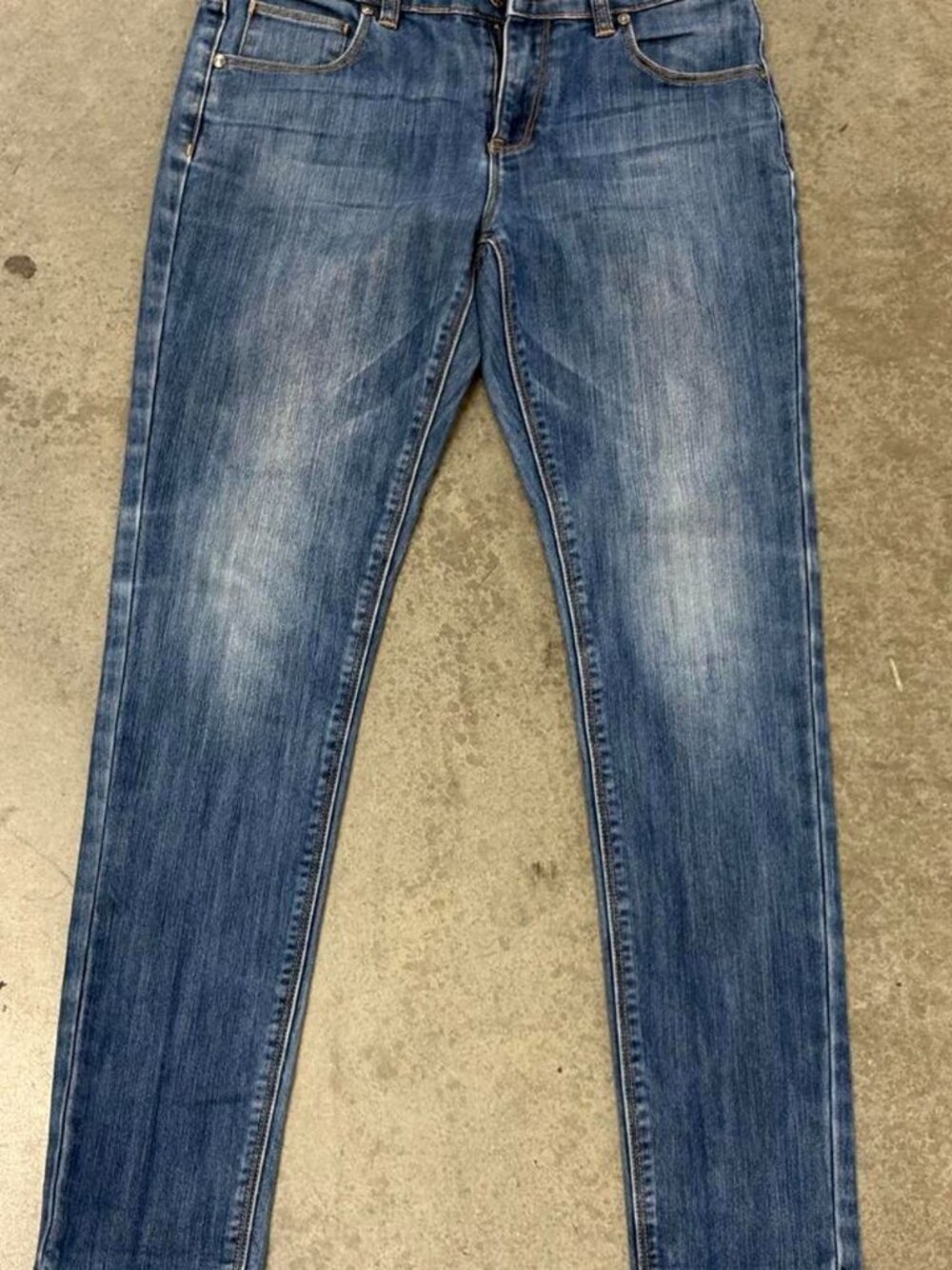 Guess Women's Blue Medium Wash Straight Leg Jeans – Size 14